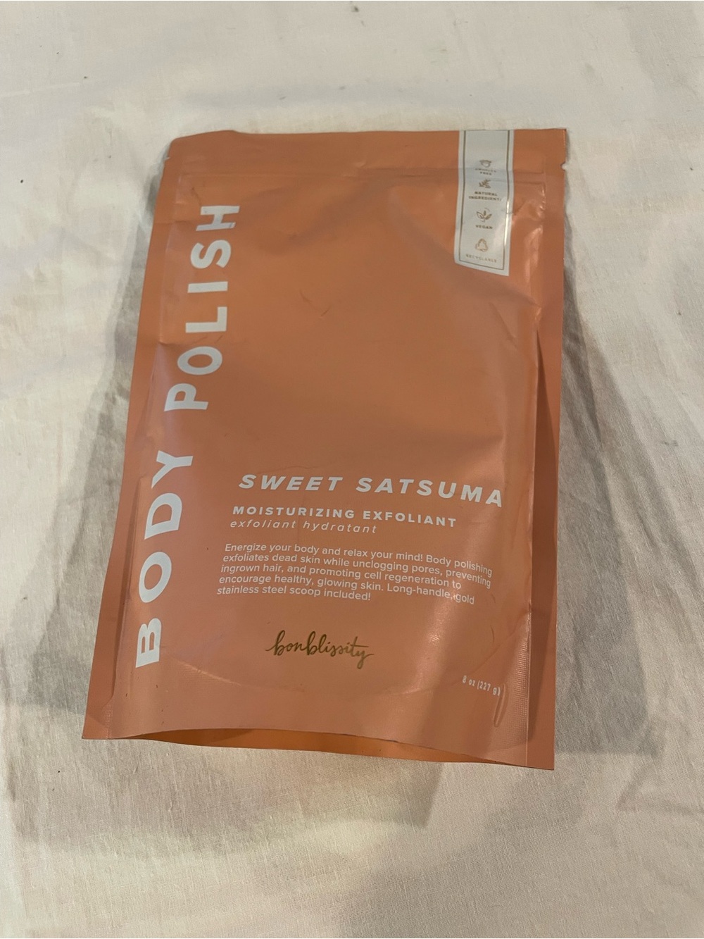 Sweet Satsuma Moisturizing Body Polish - Orange Exfoliant 8 oz. New
